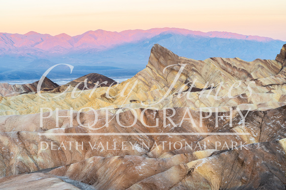 Sunrise at Zabriskie Point - Death Valley